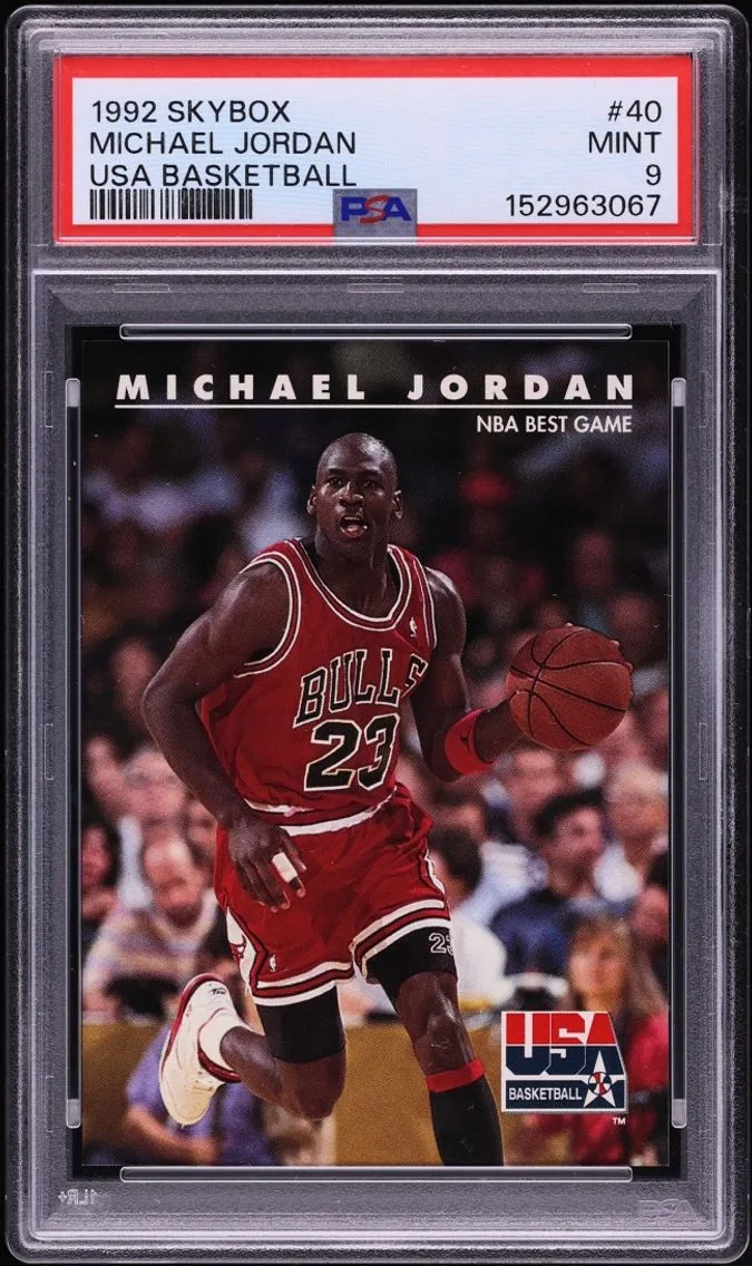 1992 Skybox USA Basketball Michael Jordan #40 PSA 9 MINT