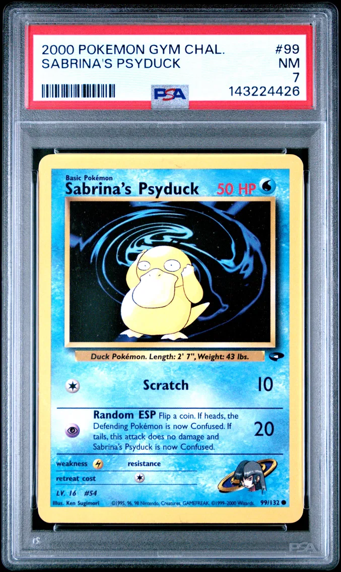 2000 #99 Sabrina's Psyduck PSA 7 Gym Challenge