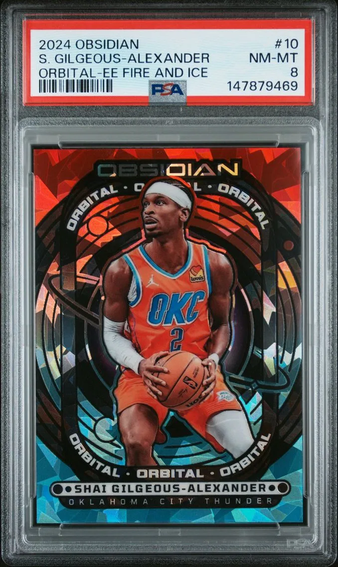 2024 #10 Shai Gilgeous-Alexander PSA 8 Panini Obsidian Orbital