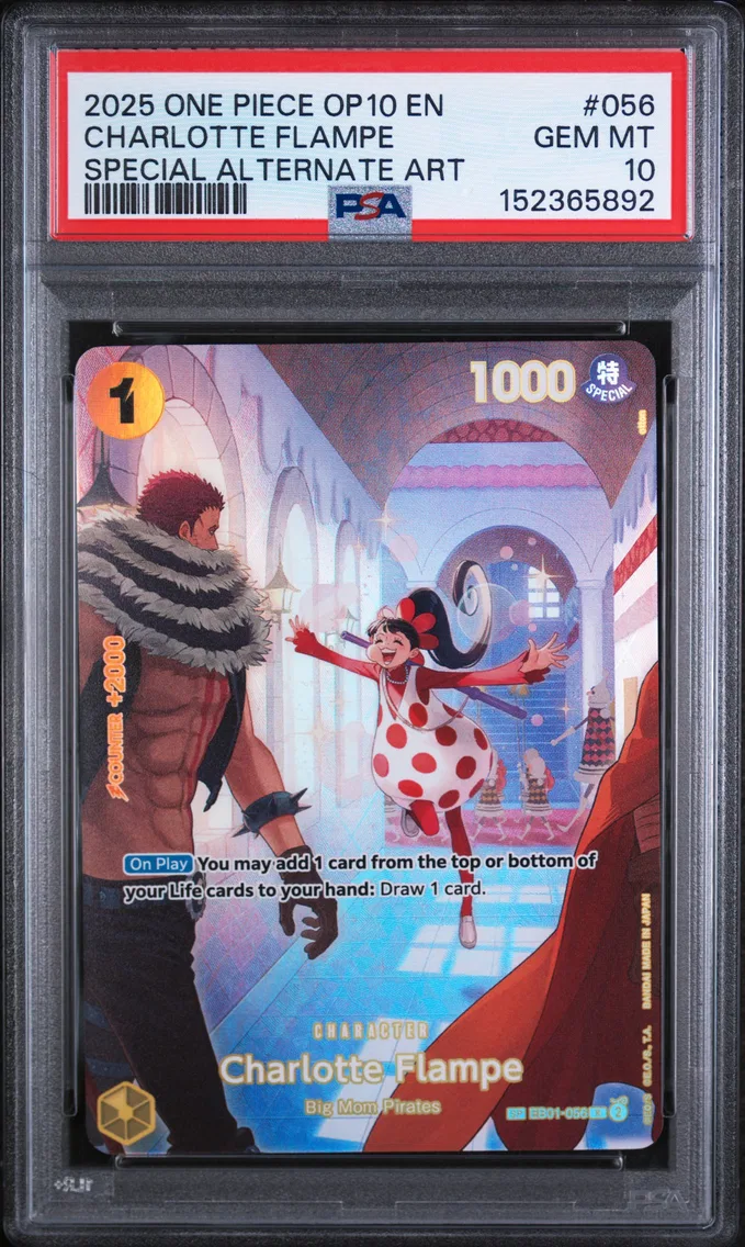 2025 #056 Charlotte Flampe PSA 10 One Piece OP10-Royal Blood
