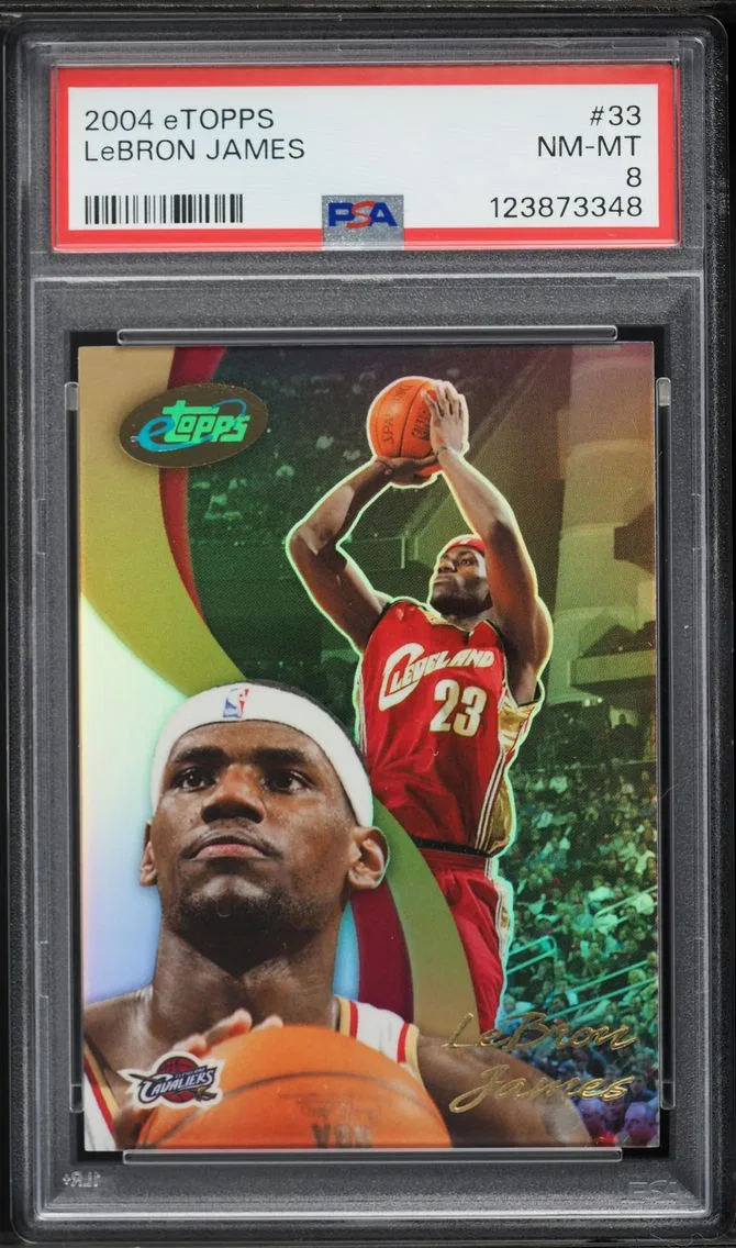 2004 #33 LeBron James PSA 8 Etopps Basketball