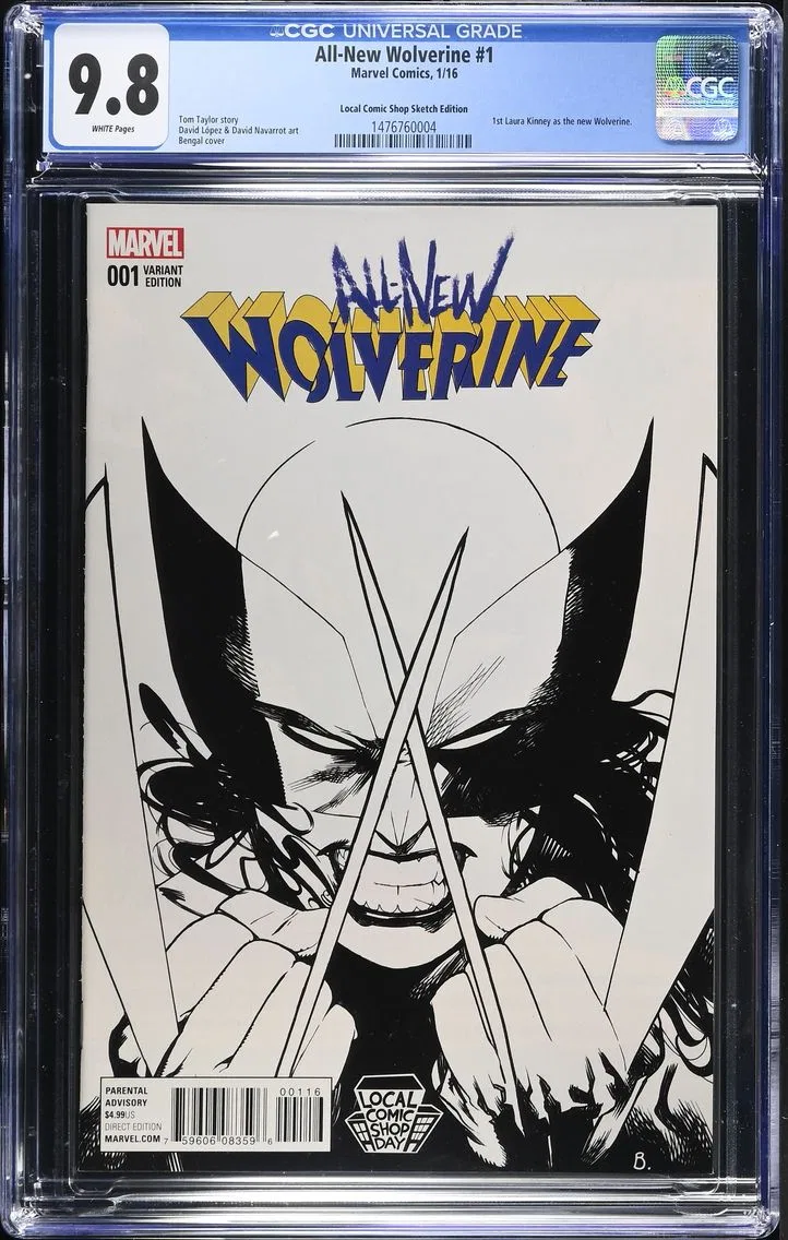 2016 All-New Wolverine #1 CGC 9.8 Marvel Comics