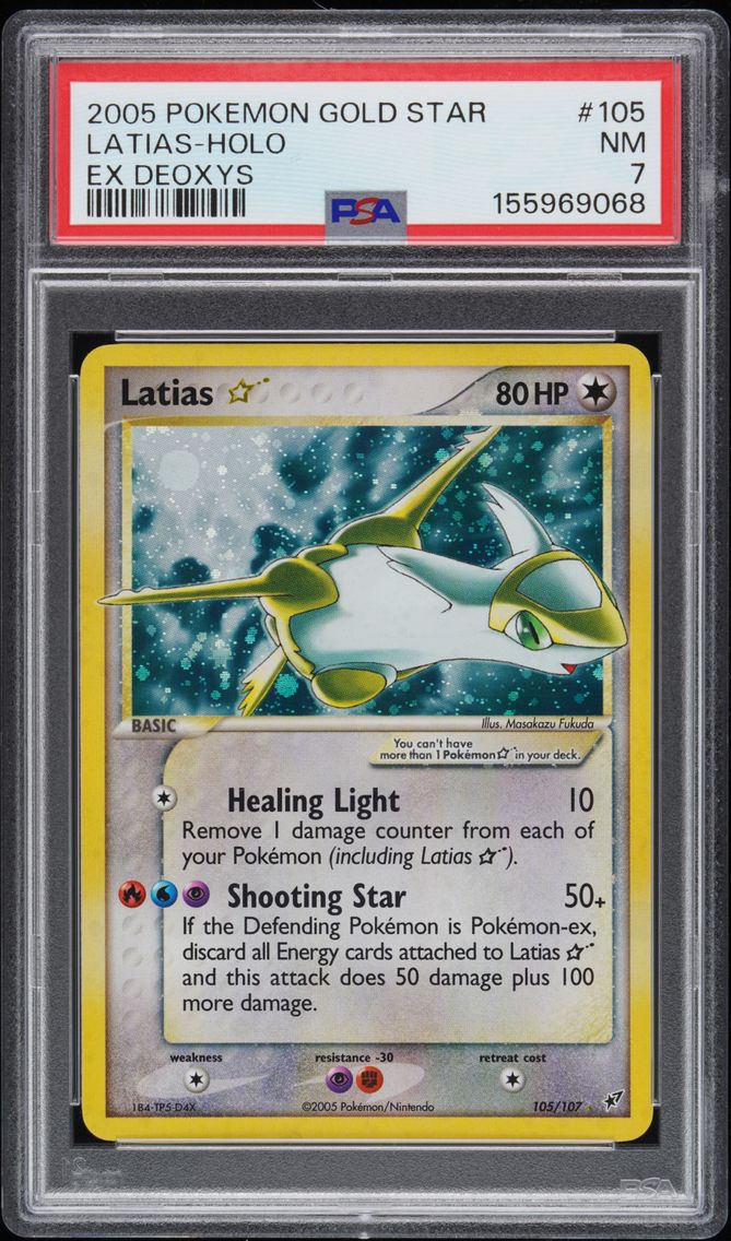 2005 #105 Latias-Holo Gold Star 