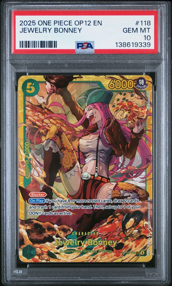 2025 #118 Jewelry Bonney PSA 10 One Piece OP12-Legacy of the Master