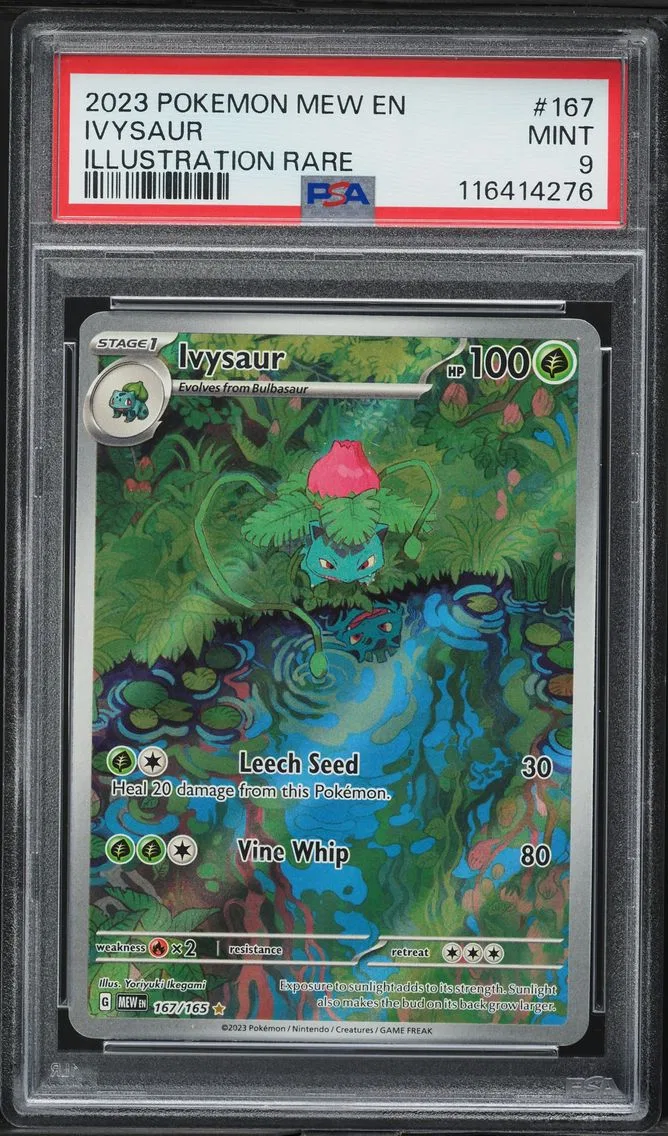 2023 #167 Ivysaur PSA 9 Mew EN-151 Pokemon