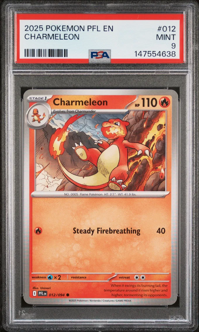 2025 #012 Charmeleon PSA 9 Pfl E