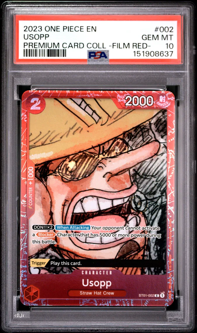 2023 #002 Usopp PSA 10 One Piece Premium Card Collection -One Piece Film Red-
