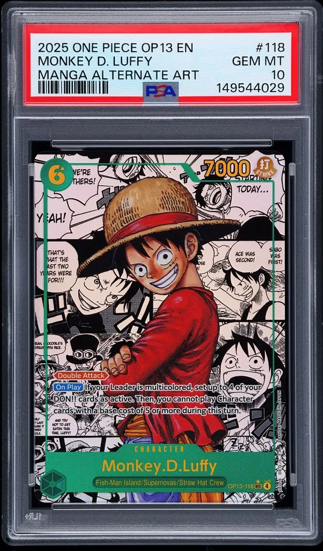 2025 #118 Monkey D. Luffy PSA 10