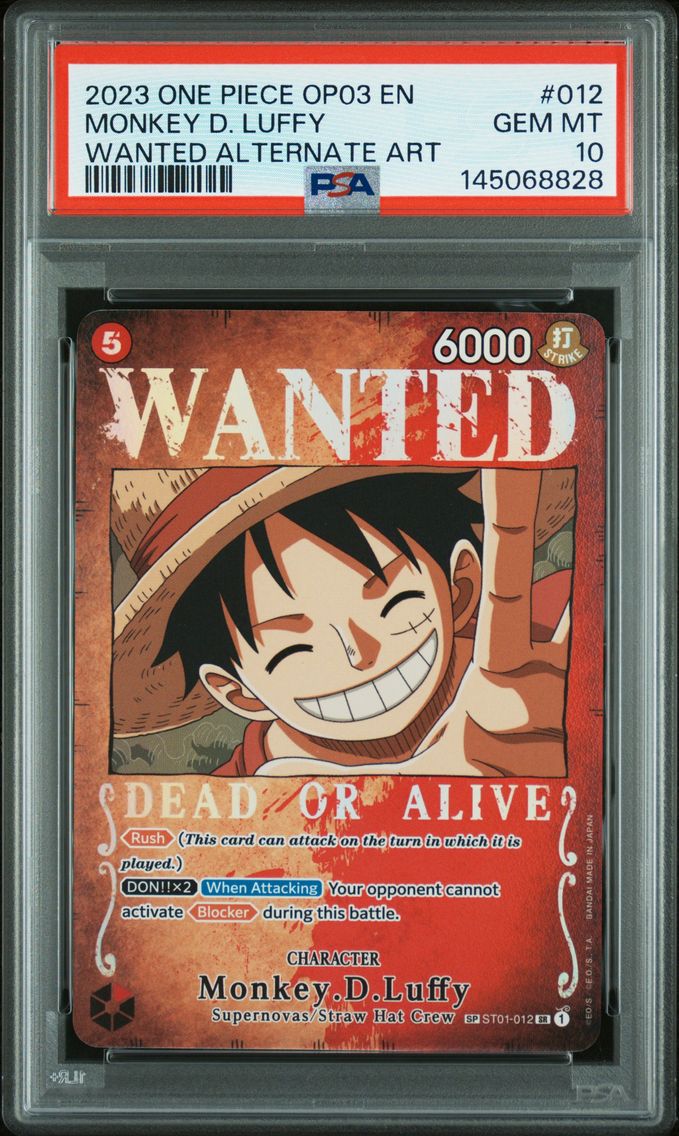 2023 #012 Monkey D. Luffy PSA 10