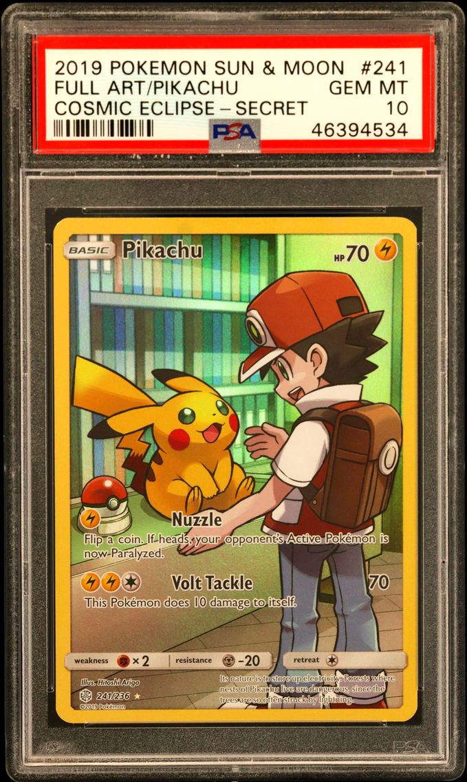2019 #241 Full Art/Pikachu PSA 1