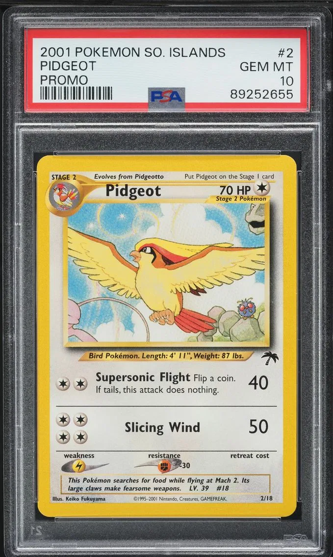 2001 Pokemon Southern Islands Promo Pidgeot Southern Islands Promo #2 PSA 10