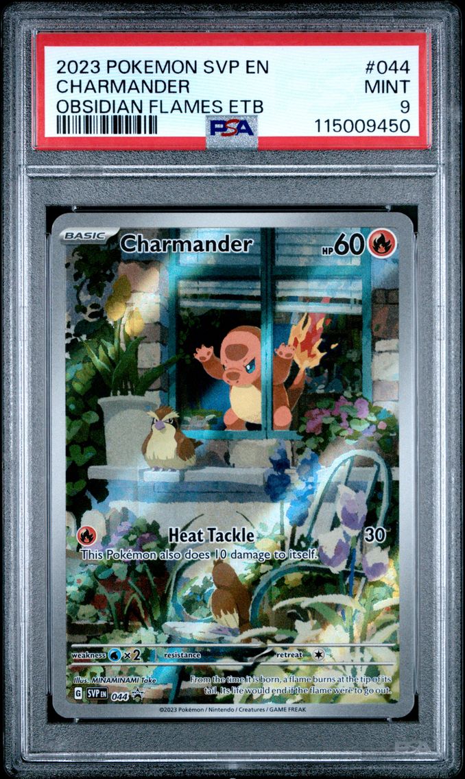 2023 #044 Charmander PSA 9 Svp EN-SV Black Star Promo Pokemon