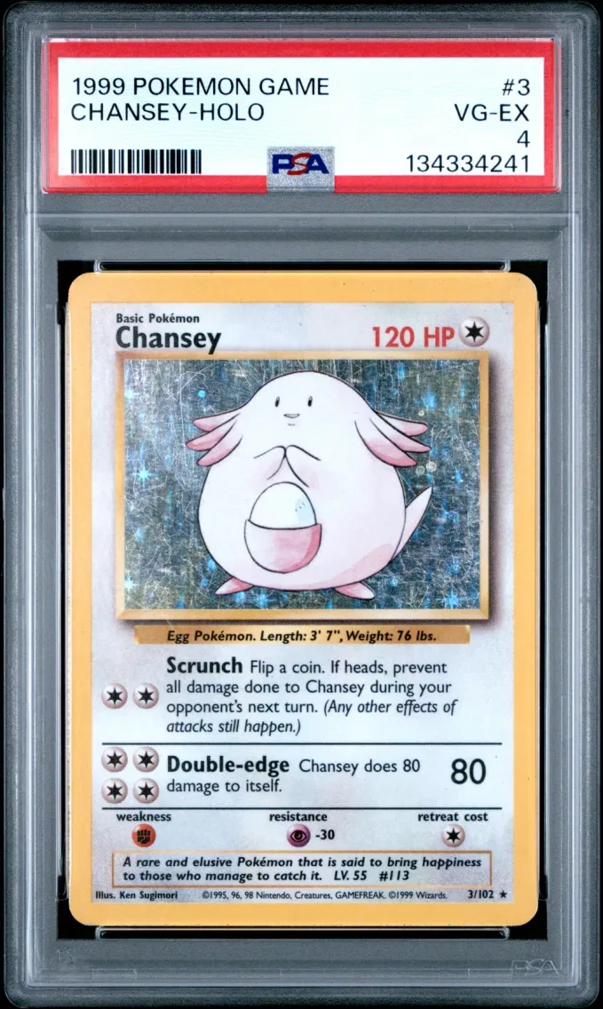 1999 Pokemon Game Chansey-Holo Game #3 PSA 4
