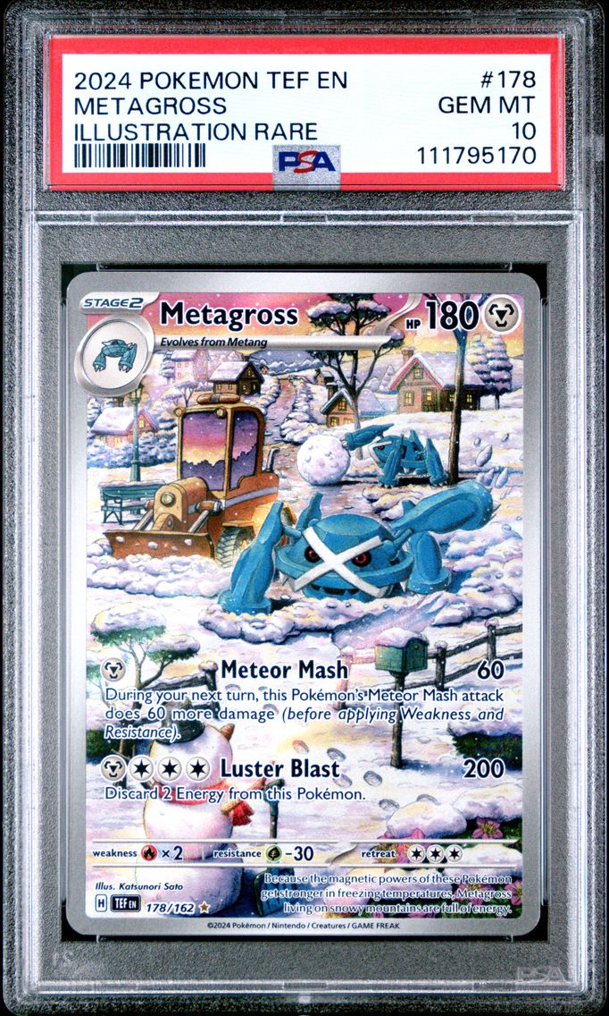 2024 #178 Metagross PSA 10 Tef EN-Temporal Forces Pokemon