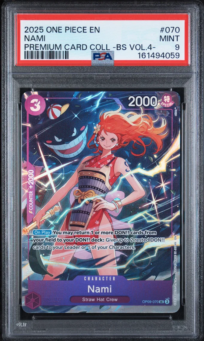 2025 #070 Nami PSA 9 One Piece Premium Card Collection -Best Selection Vol.4 -