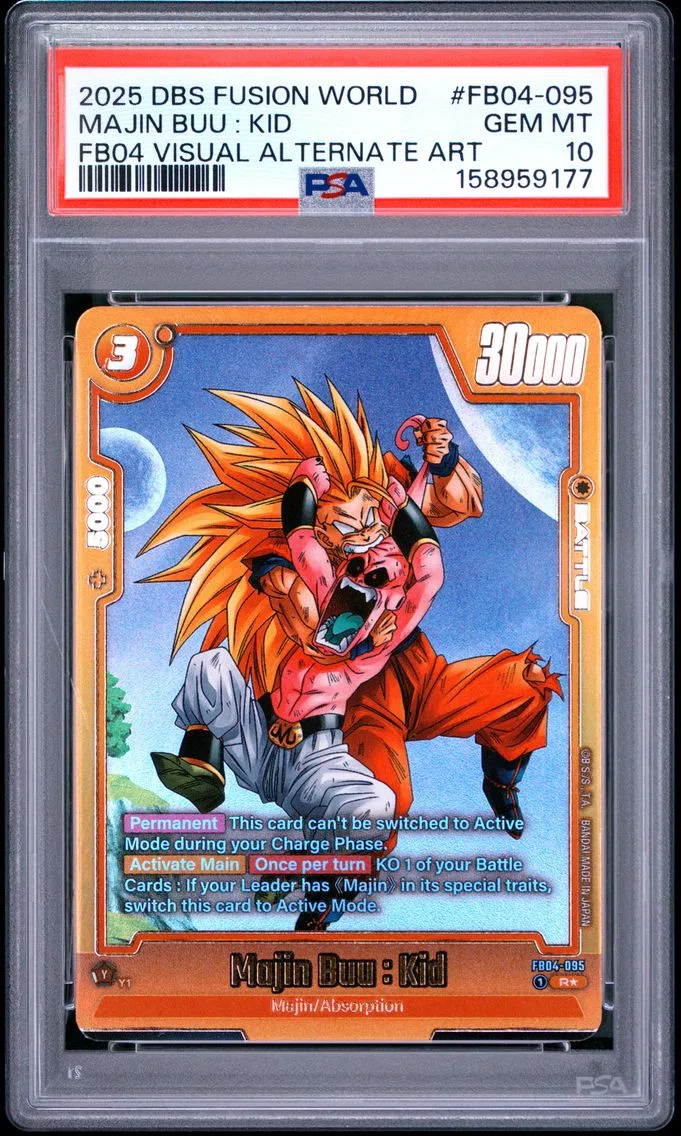 2025 #FB04-095 Majin Buu : Kid PSA 10 Dragon Ball Super Card Game Fusion World Wish for Shenron