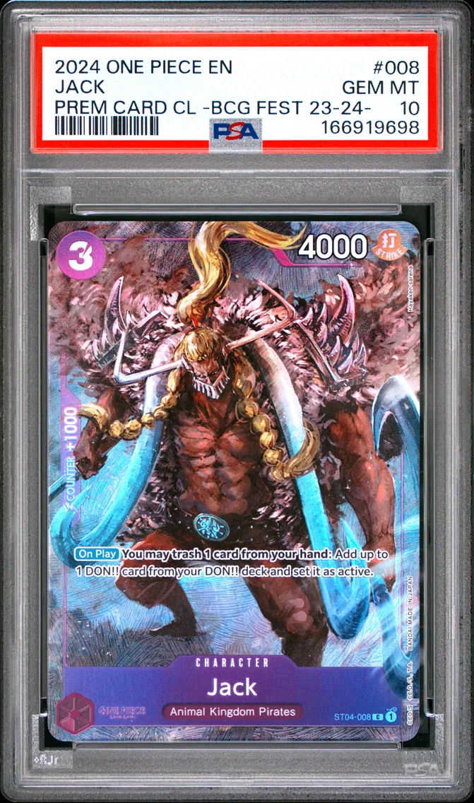 2024 #008 Jack PSA 10 One Piece Premium Card Collection -Bandai Card Games Fest 23-24 Edition-