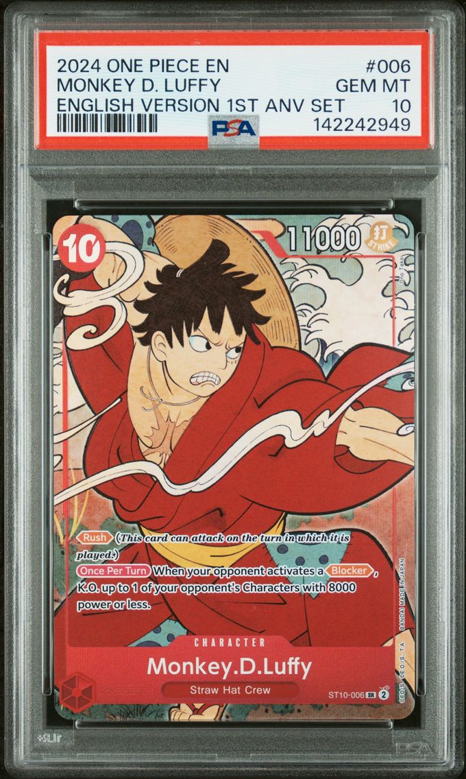 2024 #006 Monkey D. Luffy PSA 10