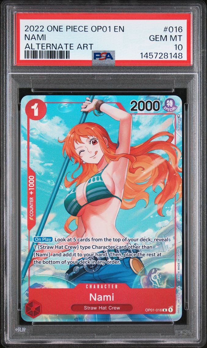 2022 #016 Nami PSA 10 OP01-Roman