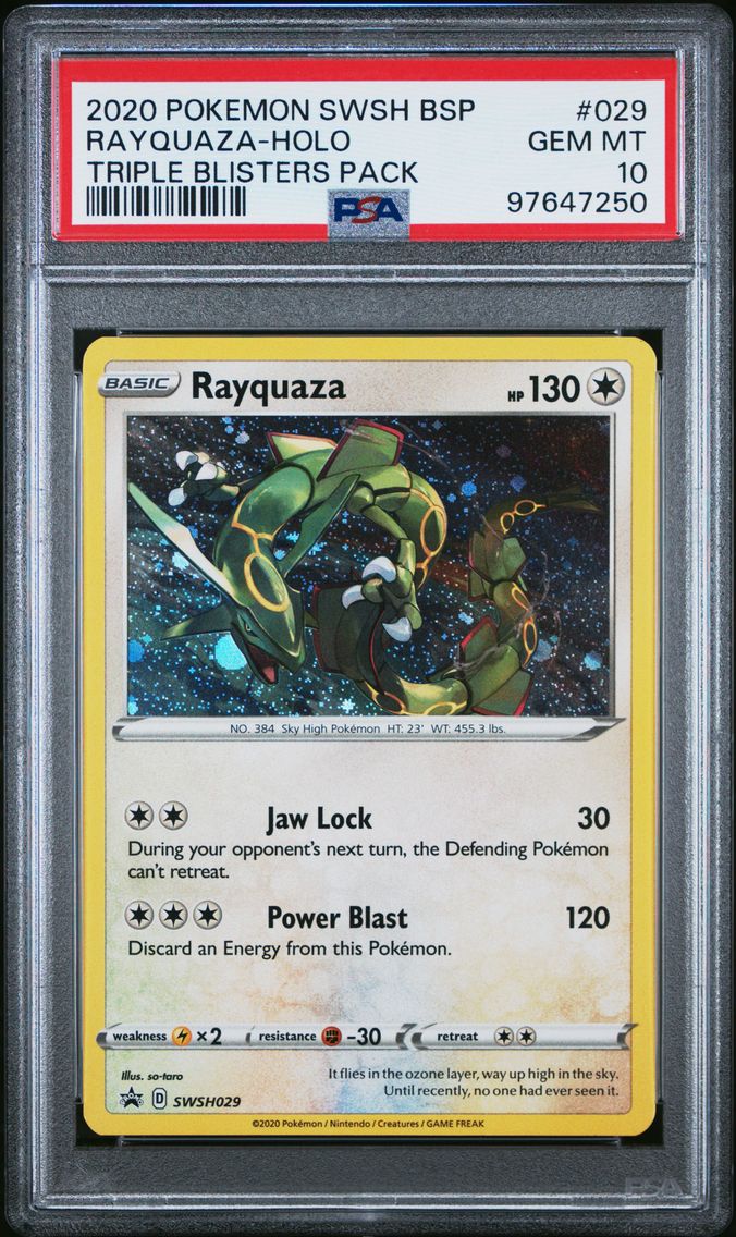 2020 #029 Rayquaza-Holo PSA 10 S