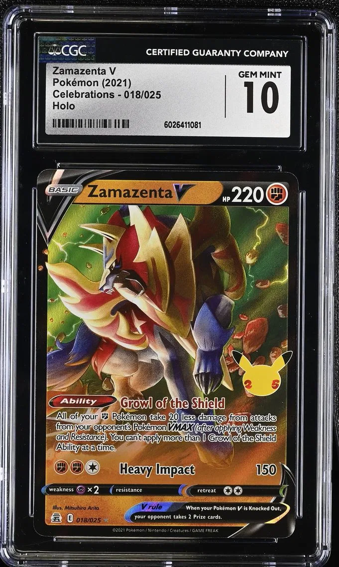 2021 Celebrations - English Zamazenta V #018 CGC 10