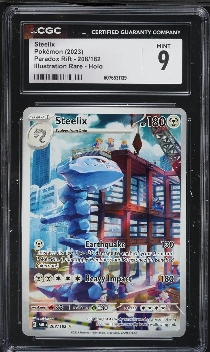 2023 #208 Steelix CGC 9 Par EN-Paradox Rift Pokemon