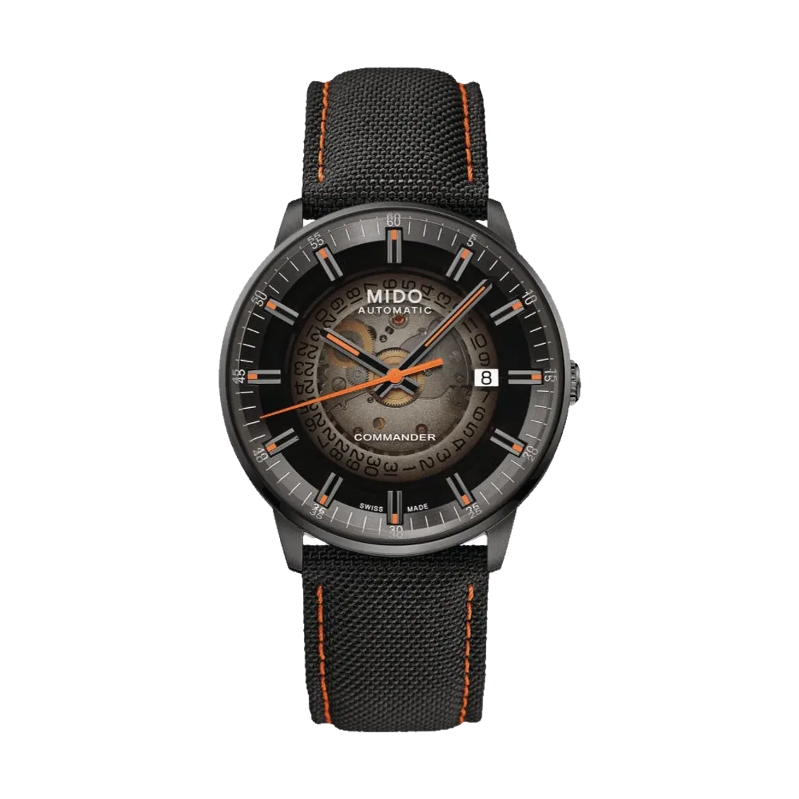 MIDO Commander Gradient 40mm - Black on Fabric Strap