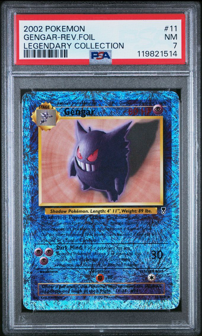 2002 #11 Gengar-Reverse Foil PSA