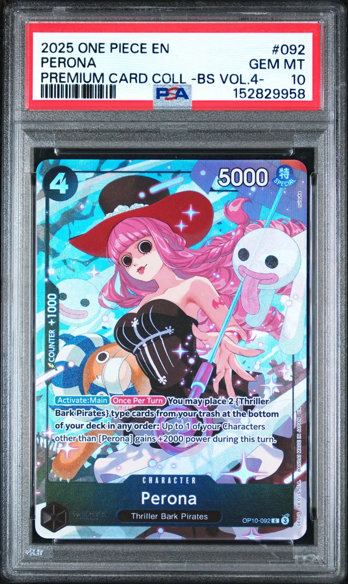 2025 #092 Perona PSA 10 One Piece Premium Card Collection -Best Selection Vol.4 -