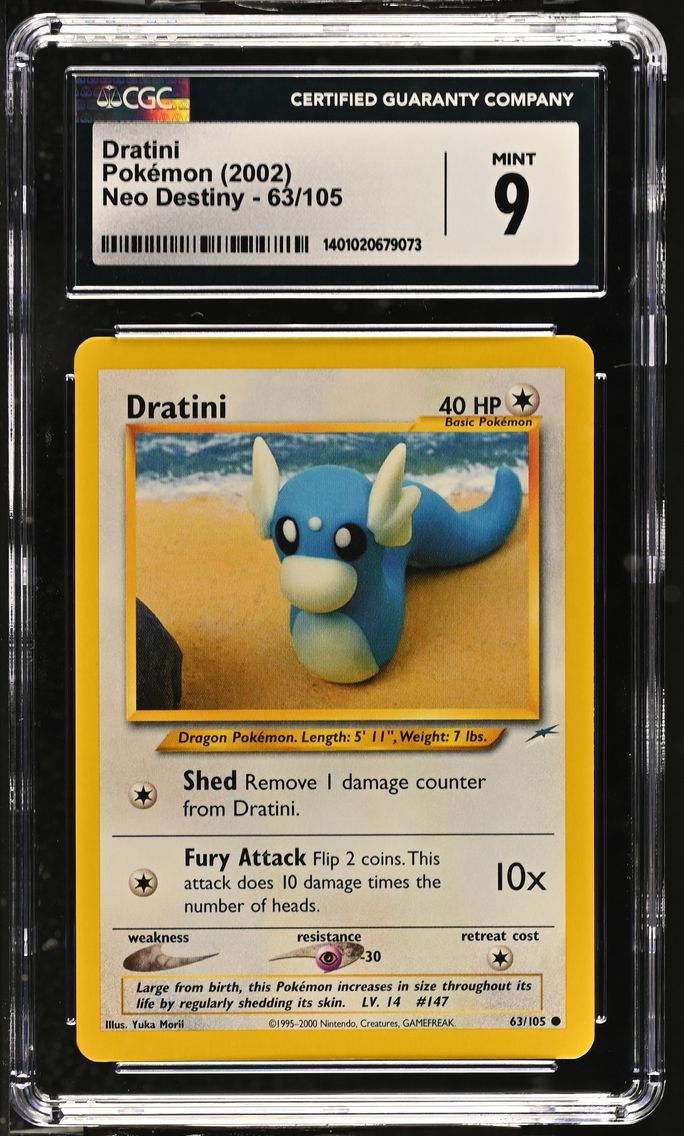 2002 #63 Dratini CGC 9 Neo Destiny - Unlimited - English