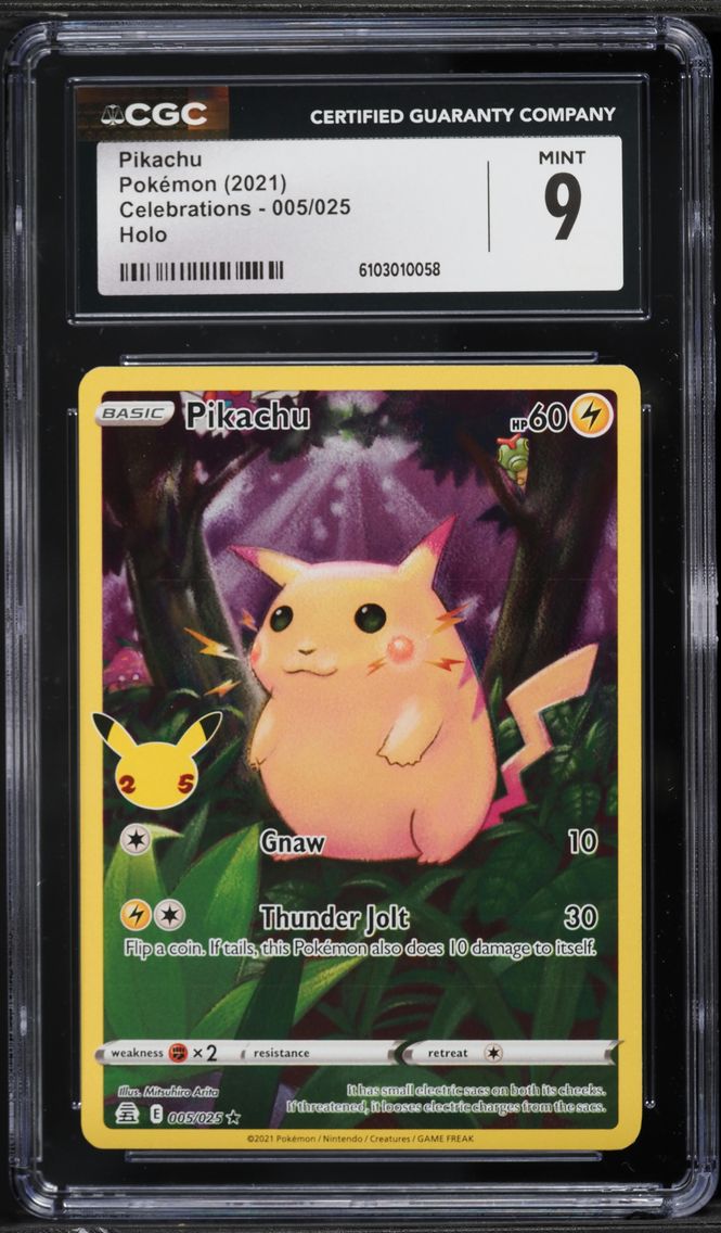 2021 #005 Full Art/Pikachu CGC 9 Celebrations Pokemon