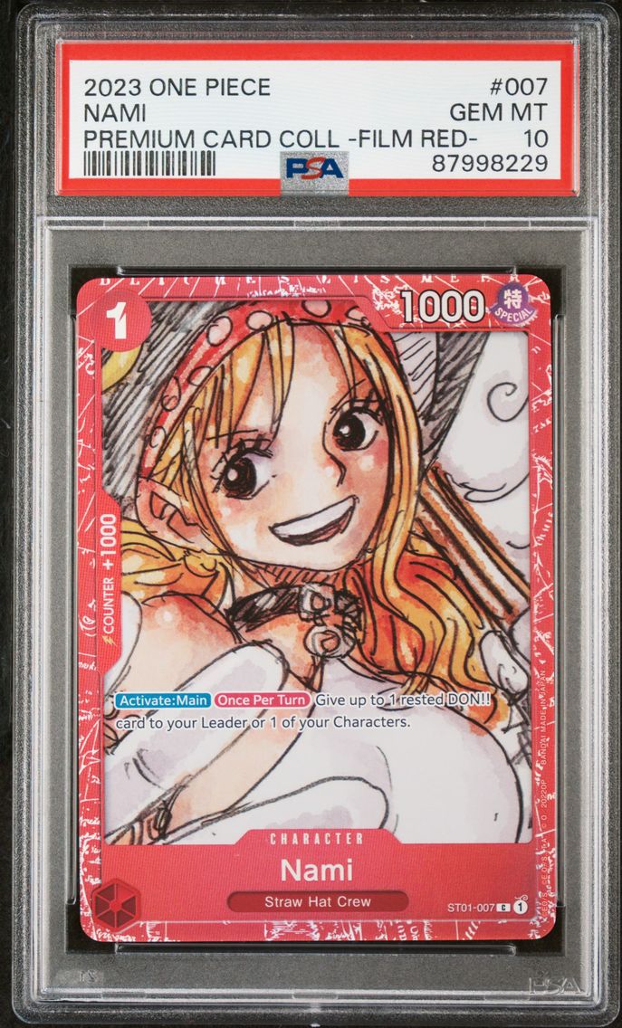 2023 #007 Nami PSA 10 One Piece Premium Card Collection -One Piece Film Red-