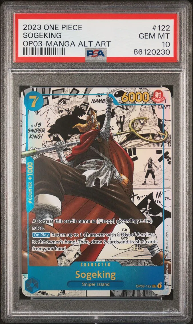 2023 #122 Sogeking PSA 10 One Piece OP03-Pillars of Strength