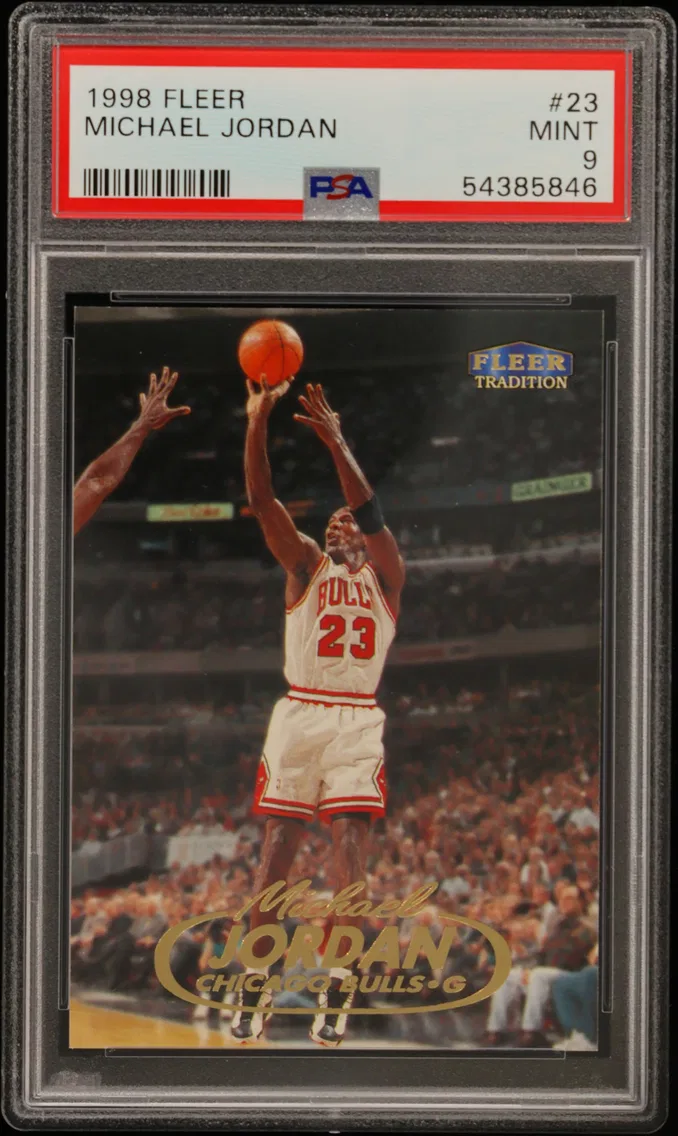 1998 #23 Michael Jordan PSA 9 Fleer Tradition