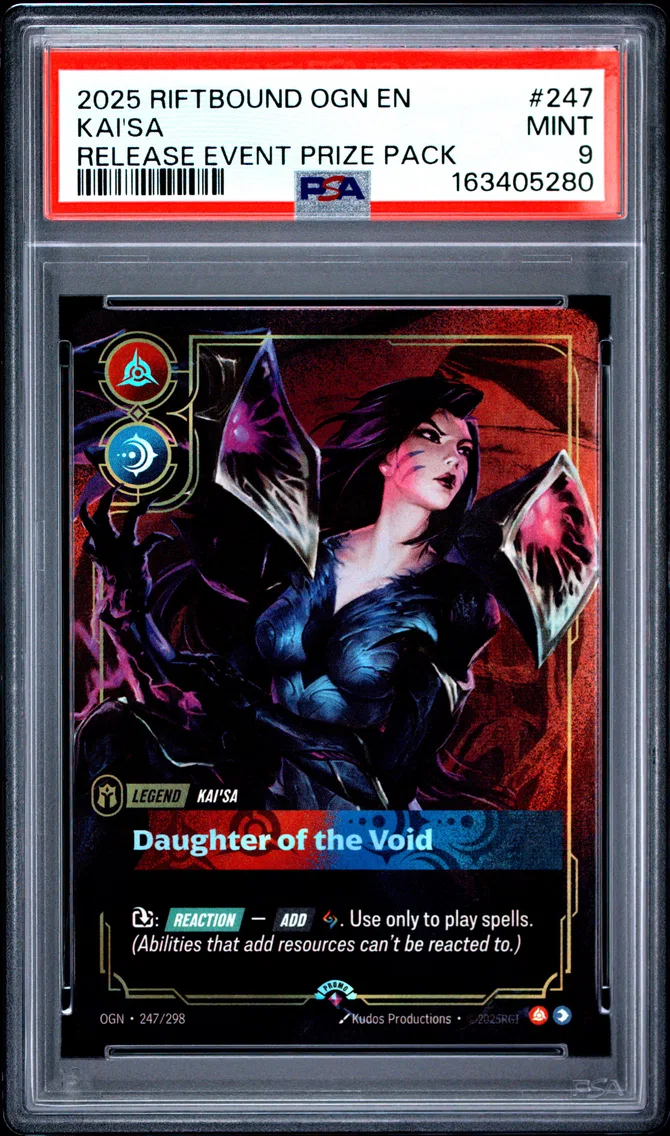 2025 #247 Kai'SA - Daughter of the Void PSA 9 Riftbound: League of Legends Ogn-Origins