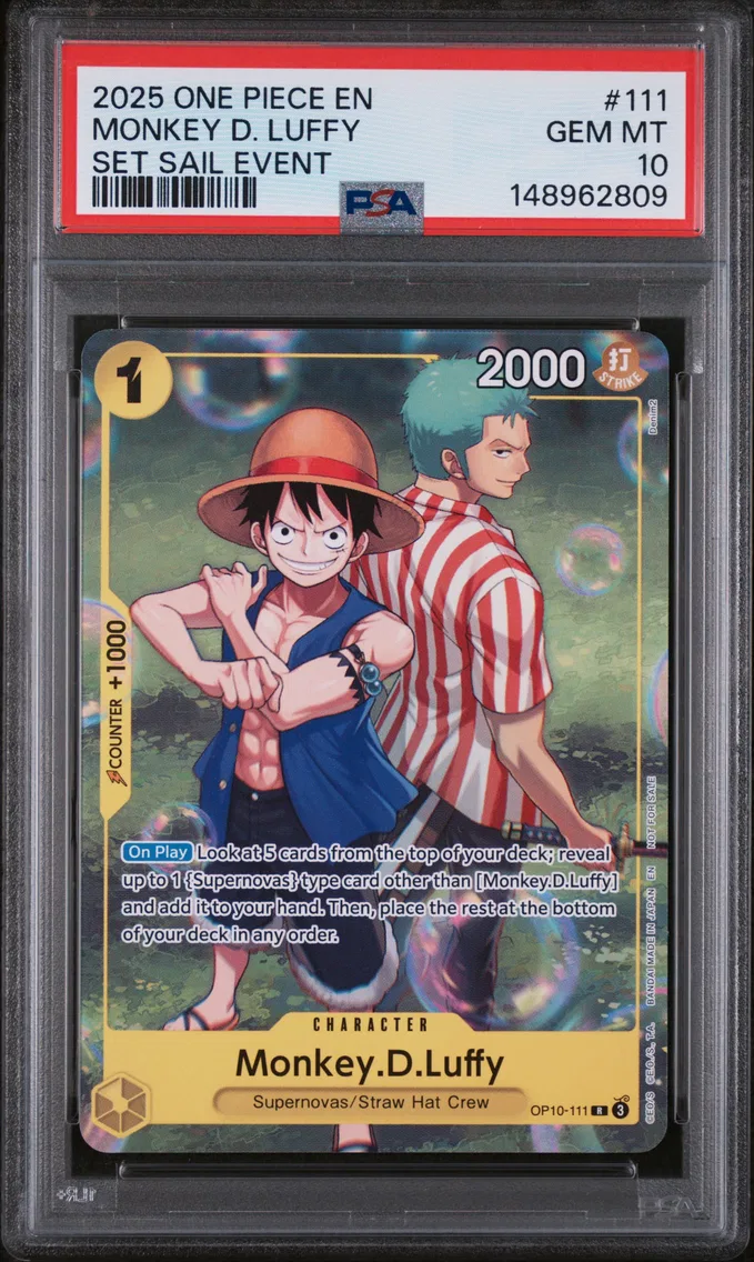 2025 #111 Monkey D. Luffy PSA 10 One Piece Promos