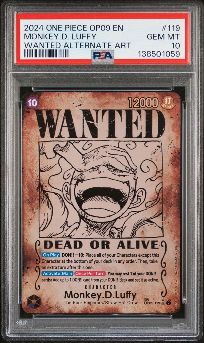 2024 #119 Monkey D. Luffy PSA 10