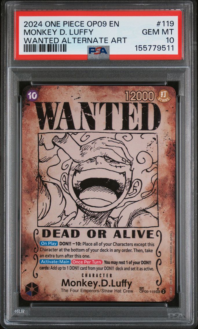 2024 #119 Monkey D. Luffy PSA 10