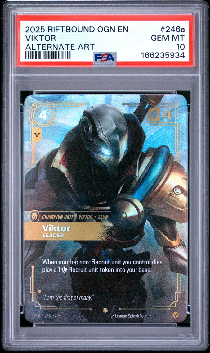2025 #246a Viktor - Leader PSA 10 Riftbound: League of Legends Ogn-Origins