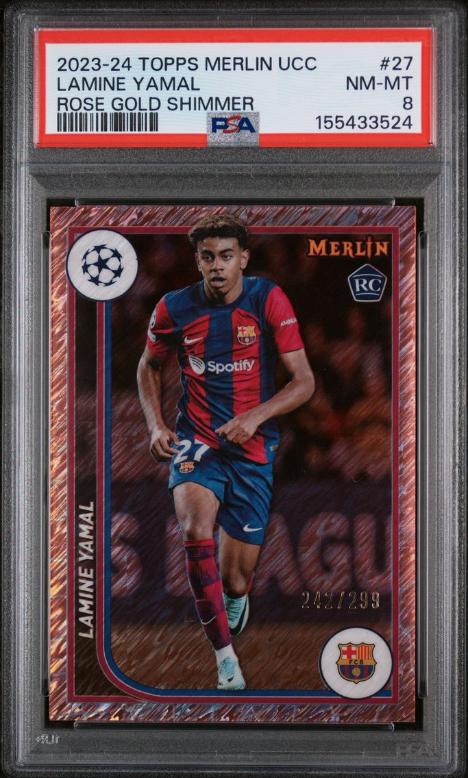 2023 #27 Lamine Yamal PSA 8 Topp