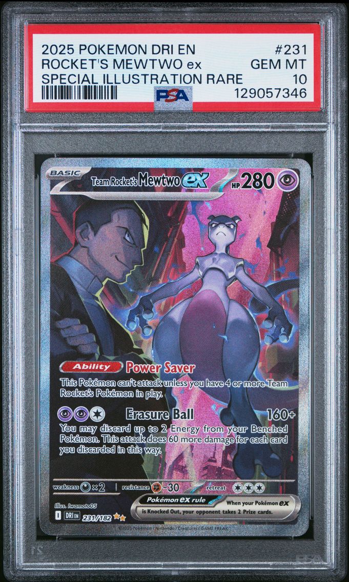 2025 #231 Team Rocket's Mewtwo E