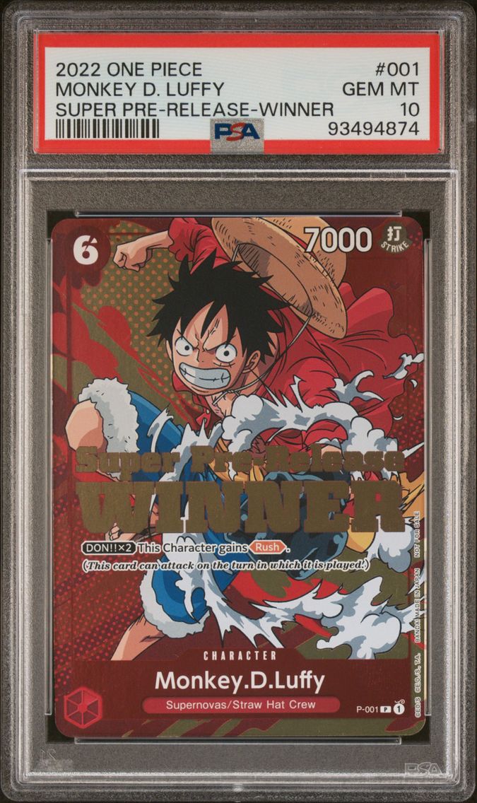 2022 #001 Monkey D. Luffy PSA 10