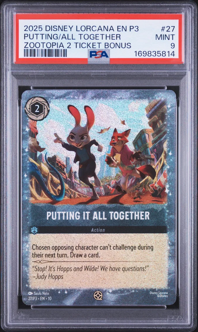 2025 #27 Putting It All Together PSA 9 Disney Lorcana EN P3-Promo
