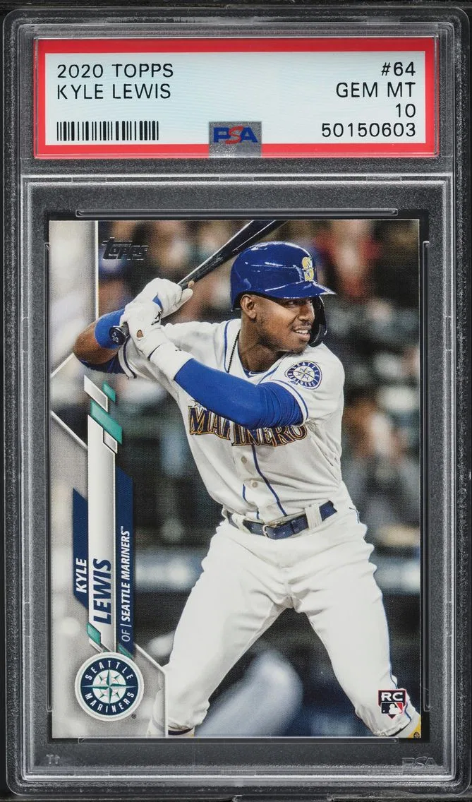 2020 Topps Kyle Lewis ROOKIE #64 PSA 10 GEM MINT