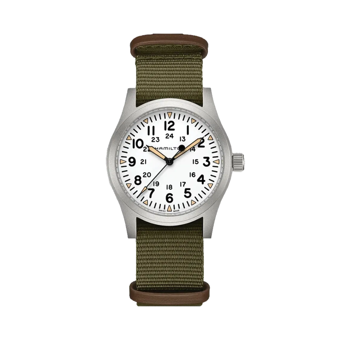 Hamilton Khaki Field Mechanical 42mm - White on Strap
