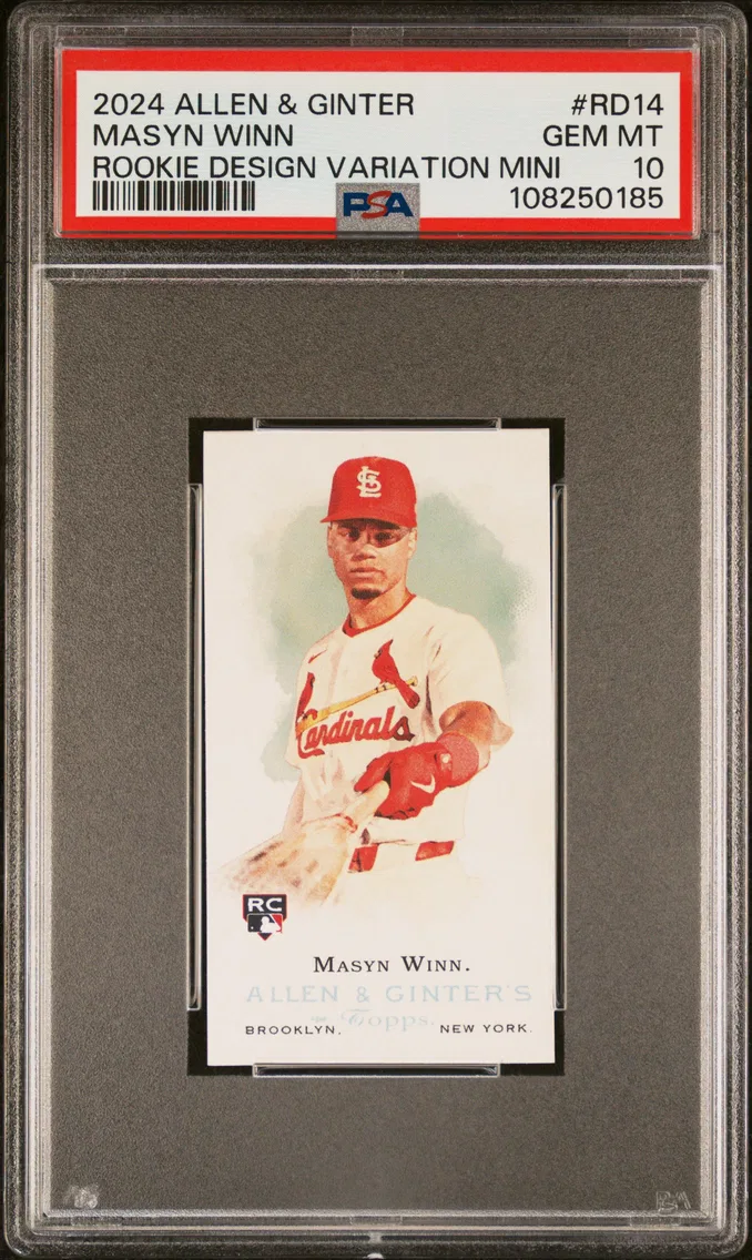 2024 #RD14 Masyn Winn PSA 10 Topps Allen & Ginter Rookie Design Variations Mini