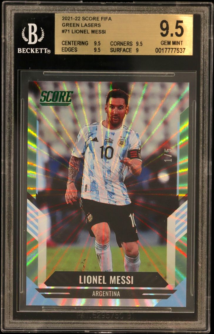 2021 #71 Lionel Messi BGS 9.5 Sc
