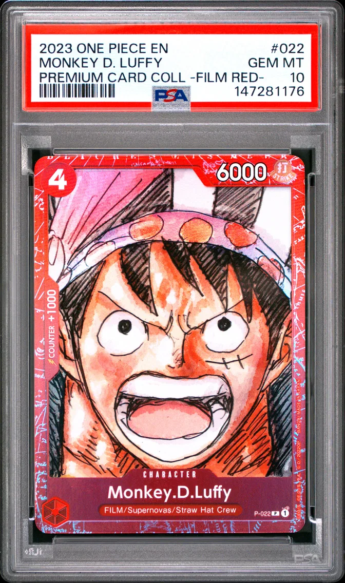 2023 #022 Monkey D. Luffy PSA 10 One Piece Premium Card Collection -One Piece Film Red-