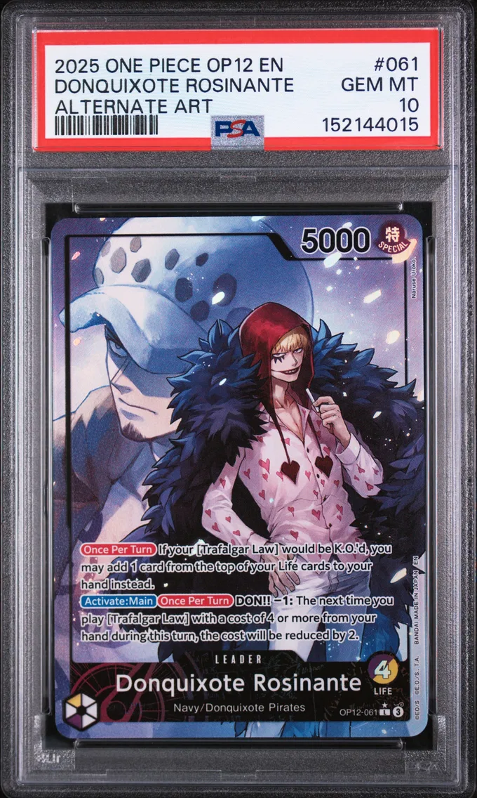 2025 #061 Donquixote Rosinante PSA 10 One Piece OP12-Legacy of the Master