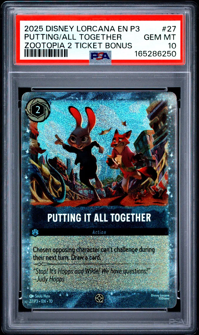 2025 #27 Putting It All Together PSA 10 Disney Lorcana EN P3-Promo
